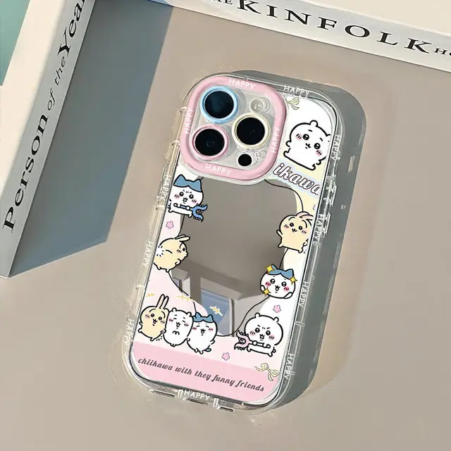 Chiikawa Mirror Collection Phone Case For iPhone 16 15 14 13 12 11 mini Pro Max X XR XSMAX 8 7 Plus Anti Fall Matte Back Cover - Image 4