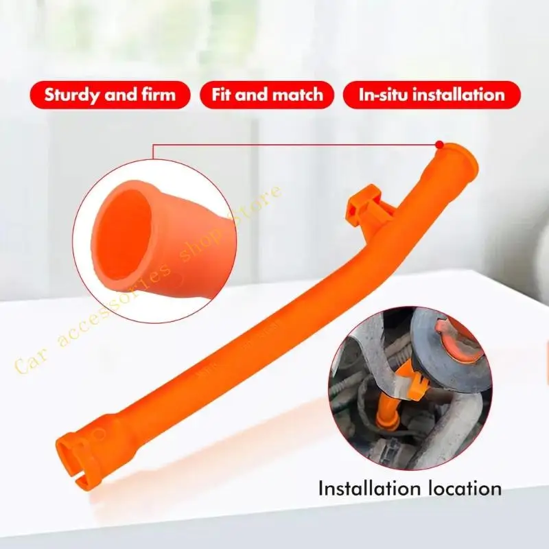 ABS 오일 레벨 표시기 슬리브 오일 계량봉 부트 06A103663B 엔진 계량봉 가이드 깔때기 슬리브 튜브 부트