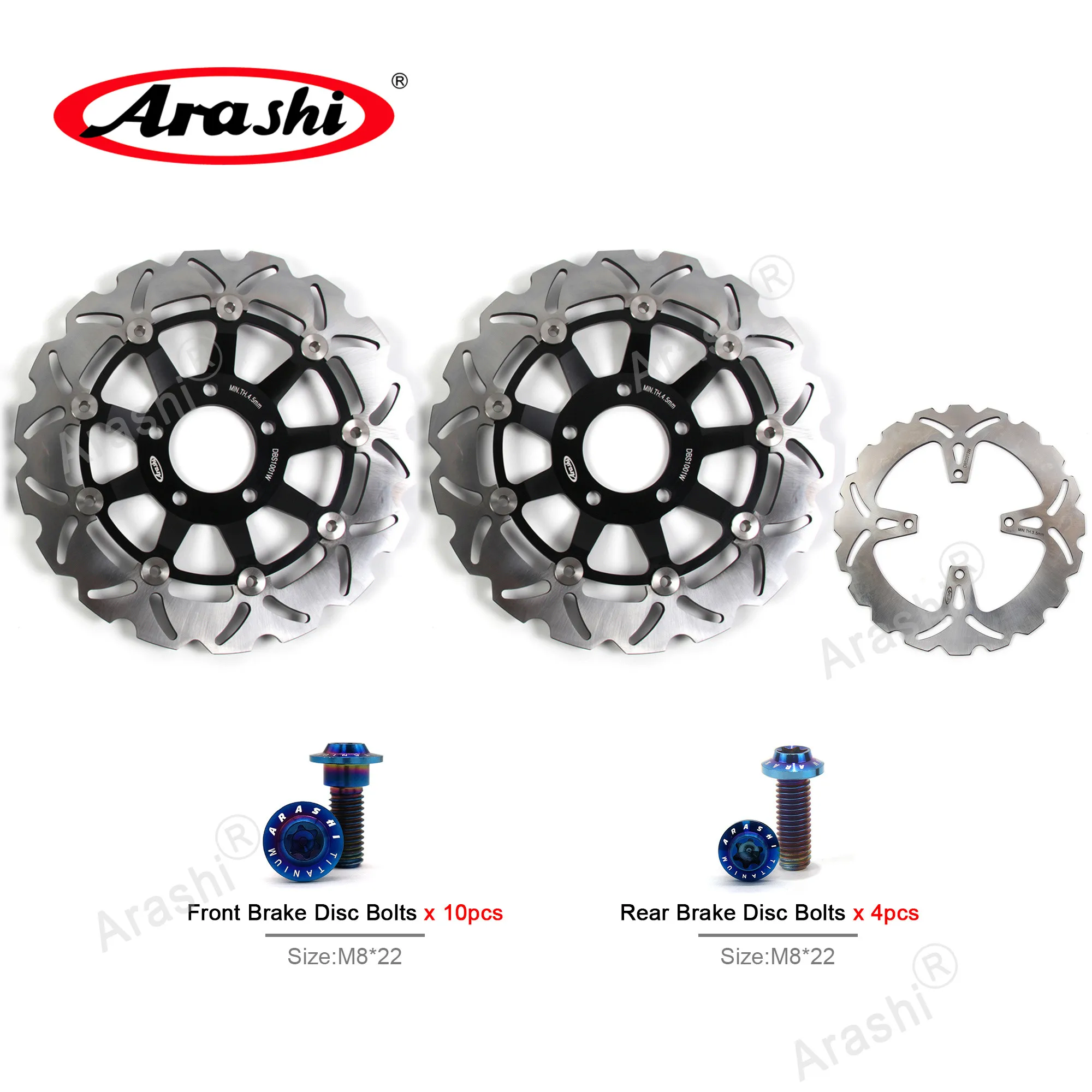 

Комплект тормозных дисковых болтов Arashi CNC для SUZUKI GSX 750 1989-1992 CNC плавающий передний задний тормозной дисковый ротор GSX750 1989 1990 1991 1992