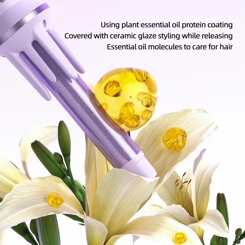 Hair Curler MinHuang 28/32mm Automatic Large Wave Temperature Adjustable Anion Fast Heating Styling