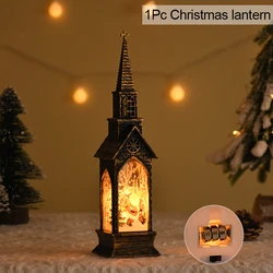 Festive LED Santa & Snowman Lantern - Christmas Table Ornament & Home Decoration 2024 (Santa Claus)