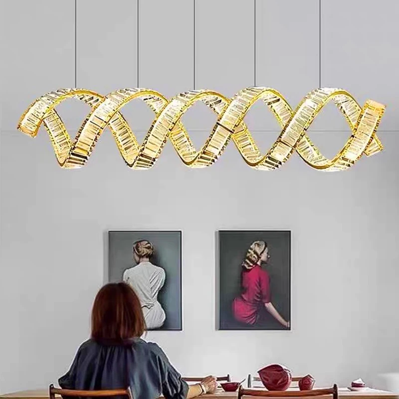 home decorationPendant lights, luxury crystal living room chandelier, bedroom Pendant lamp, ceiling light, indoor lighting