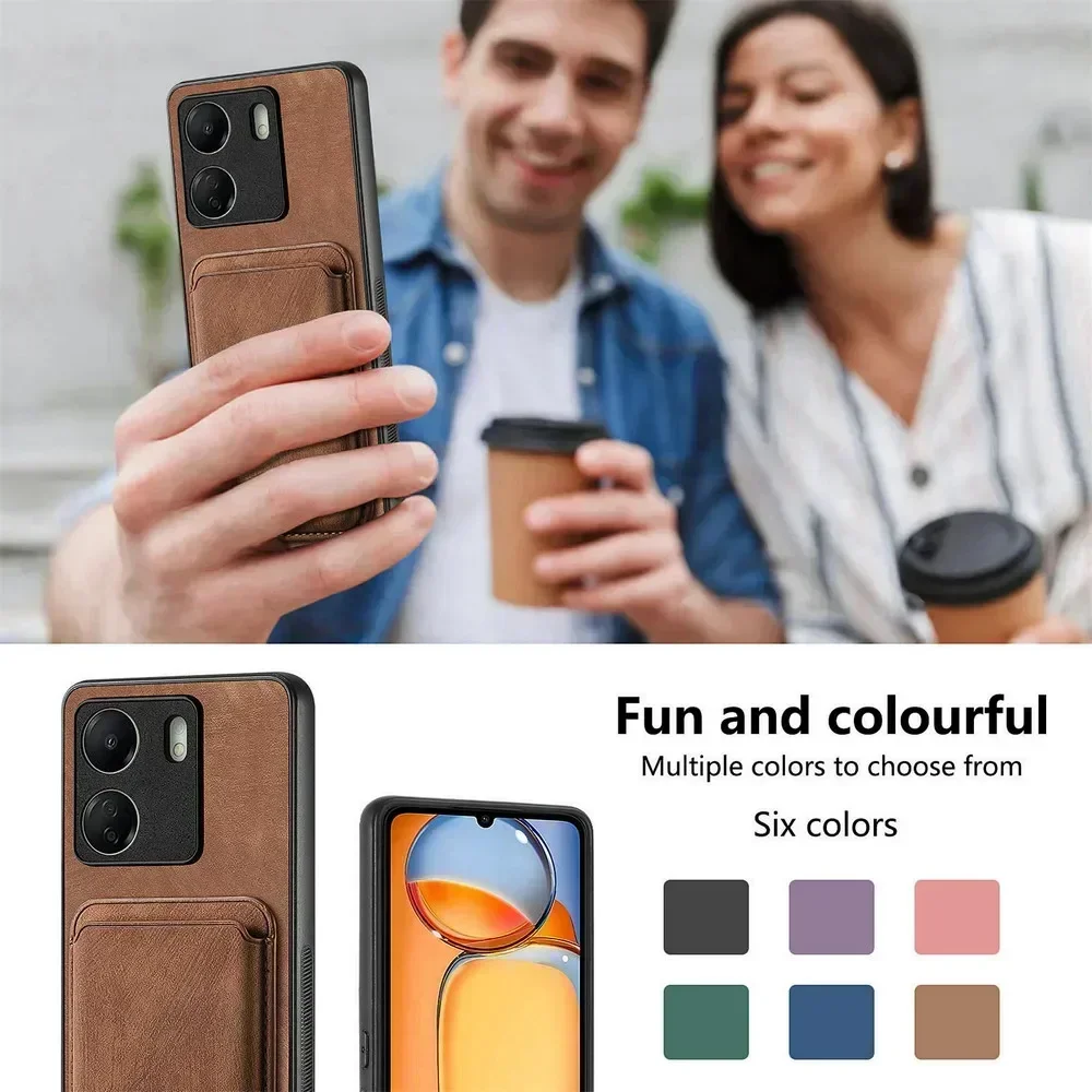 Premium 2-in-1 Detachable Leather Card Holder Case