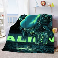 Aliens Movie Soft Throw Blanket Space Monster Printed Bedspread Sofa Couch Covers Travel Camping Blanket Children Adult Gift 2