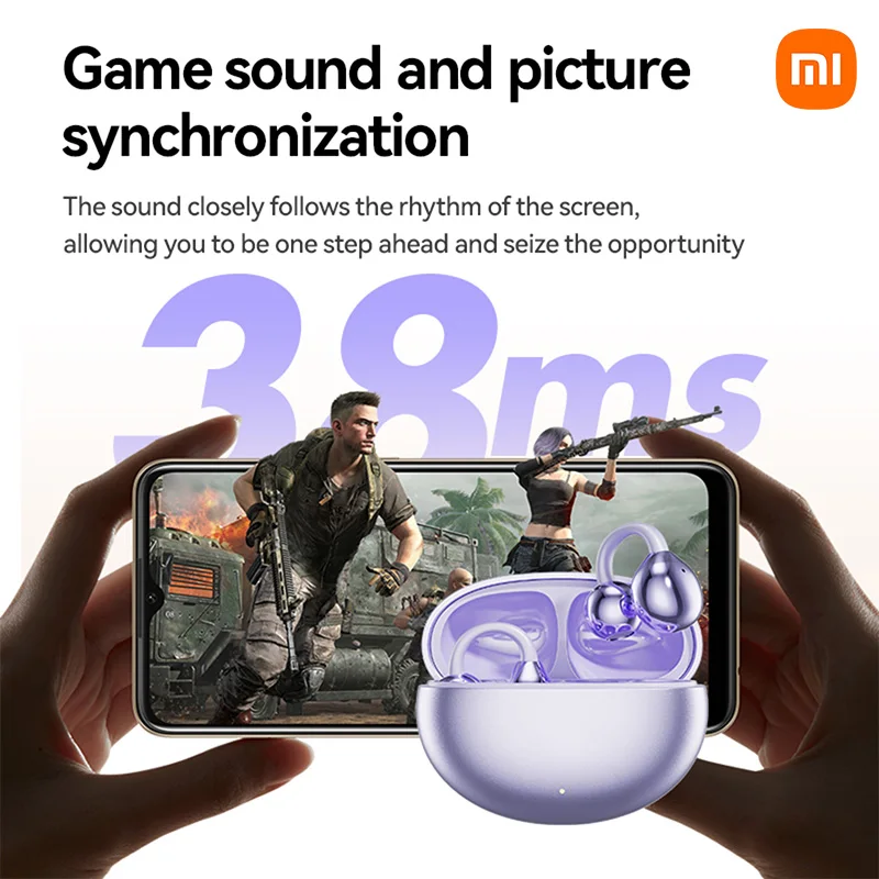 XIAOMI M79/M91 Ear Clip Wireless Earphone Open Ear Sport Bluetooth5.4 Headphone Touch Control ENC Noise Cancelling Headset wireless earbuds