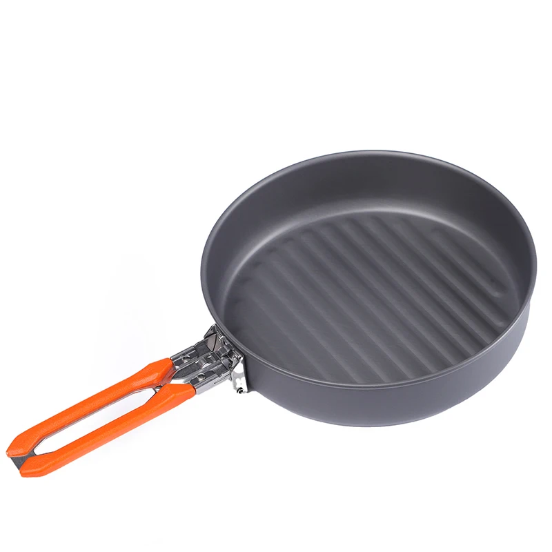 파이어 메이플 캠핑 프라이팬, 초경량 야외 캠핑 식기, 하이킹 조리기구, 배낭 그릴 냄비, 접이식 손잡이, 0.9 L 