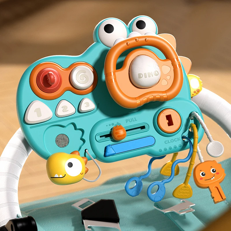 Baby Silicone Steering Wheel Toy for Sensory Development