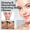 Ginseng Facial Cleanser  Gentle Pore Purifying, Fine Rich Foam, Deep Hydration & Easy Rinsing  Must-Have for All Skin Types 2