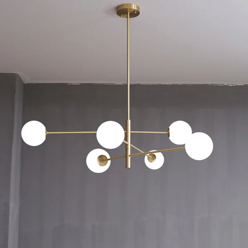 

Light Luxury Led Glass Chandeliers Living Bedroom Dining Room Chandelier Nordic Modern Home Indoor Lighting Decor Lamps Fixtures
