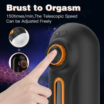 Male Masturbator Automatic With Powerful Vibrating & Thrusting Blowjob Sucking Masturbation Stroker Real Vaginal Sex Toy For Men 4