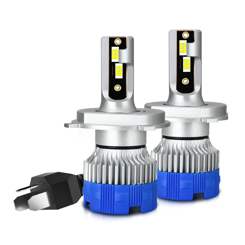 H4 LED 안개등 전구, 자동차 헤드라이트 캔버스 라이트, 50W 5000LM 6..
