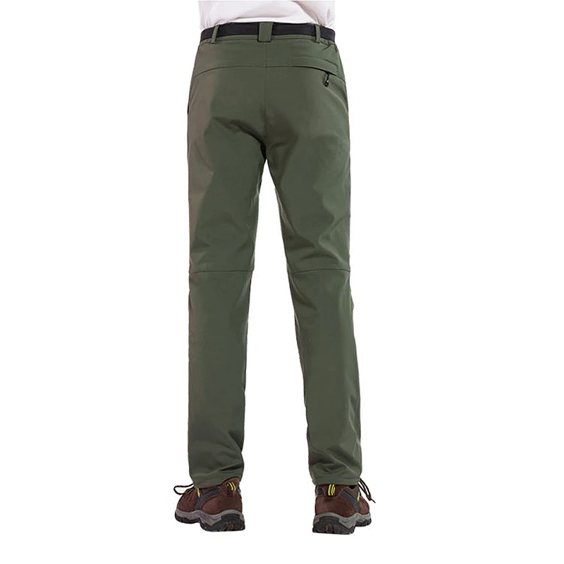 JNLN Men's Winter Fleece Pants Hiking Climbing Camping Waterproof Work Pants Outdoor Sports Mountaineering Skiing Warm Trousers hiking pants