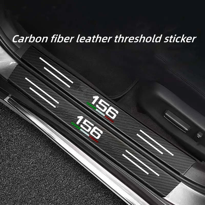 

Carbon fiber automotive sticker sill side anti-scratch adhesive waterproof sticker for rear bumper rear door Alfa Romeo 156 cars