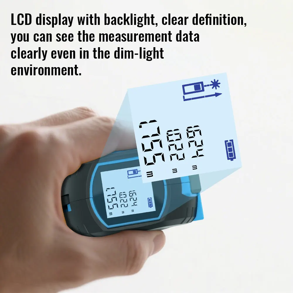 Tape measure laser rangefinder laser tape measure digital tape measure Laser Tape Measure 3 In 1 Digital High Precision Steel High Elasticity
