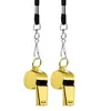 2pcs Metal Whistle Referee Sport Whistles Rugby Party Training School Soccer Football Basketball Cheerleaders Cheer With Rope 1