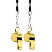 2pcs Metal Whistle Referee Sport Whistles Rugby Party Training School Soccer Football Basketball Cheerleaders Cheer With Rope 1