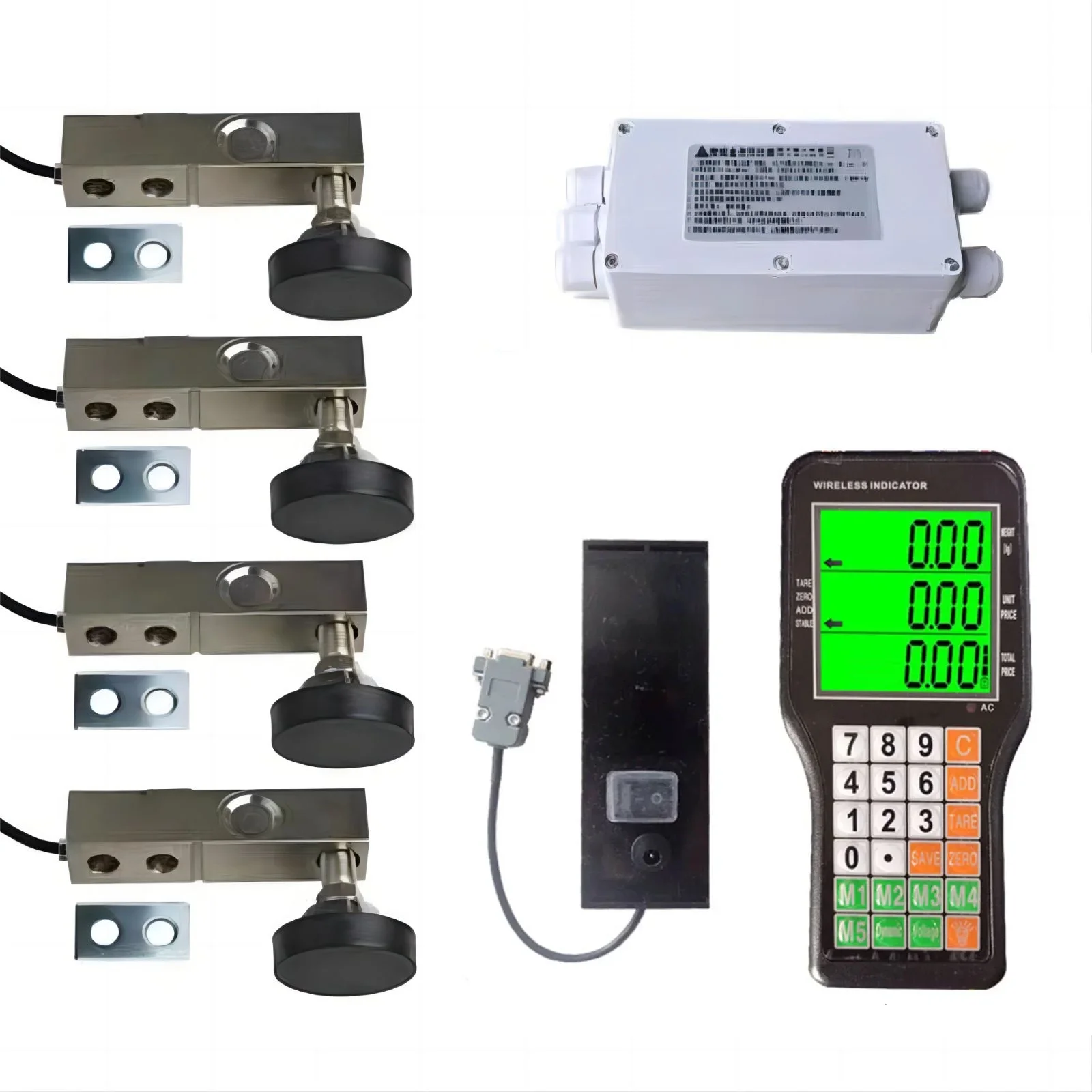 DIY mini truck scales animal husbandry weighing suit weighing sensor wireless portable LCD display 500kg-5t loadmeter kit