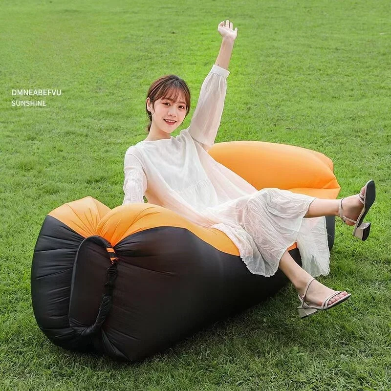 Trend Outdoor Products Fast Infaltable Air Sofa Bed Good Quality Sleeping Bag Inflatable Air Bag Lazy bagBeach Sofa 240*70cm