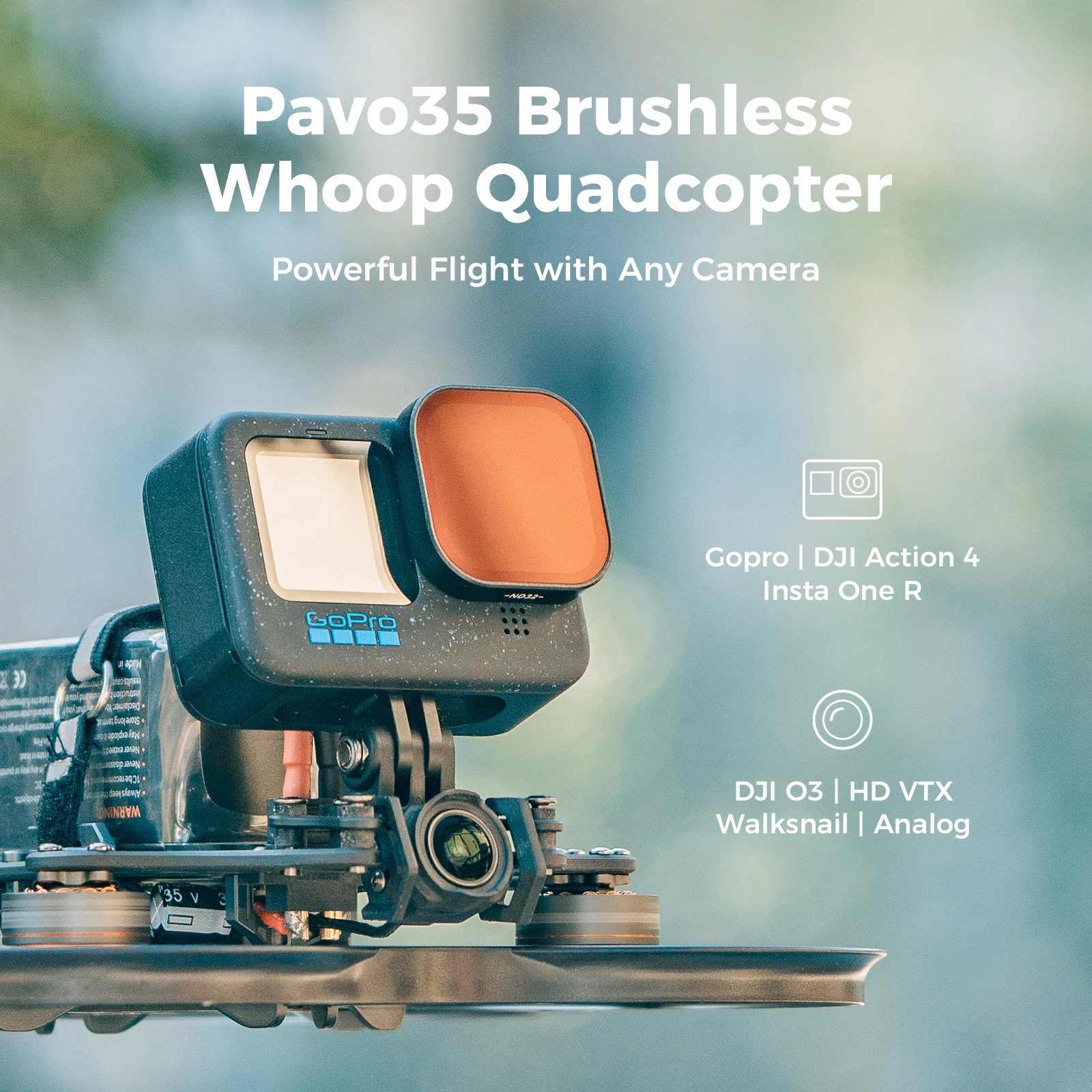 BETAFPV Pavo35 Brushless Whoop Quadcopter drohne Adapted to AIR O3 professional image transmission fpv drones