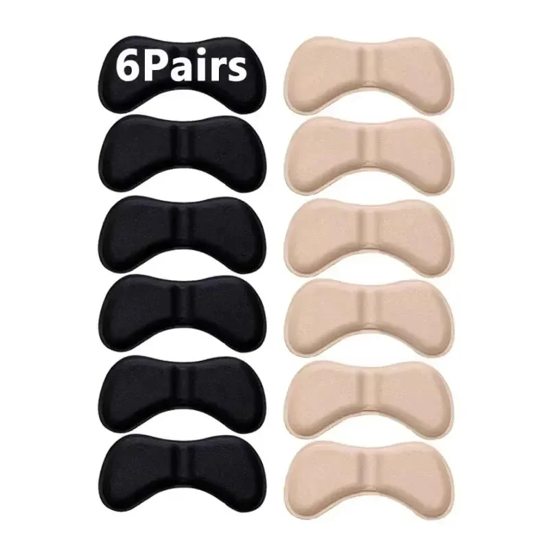 6 çift topuk tabanlık yama ağrı kesici aşınma önleyici yastık pedleri ayak bakımı topuk koruyucu yapışkanlı arka etiket ayakkabı ekleme astarı