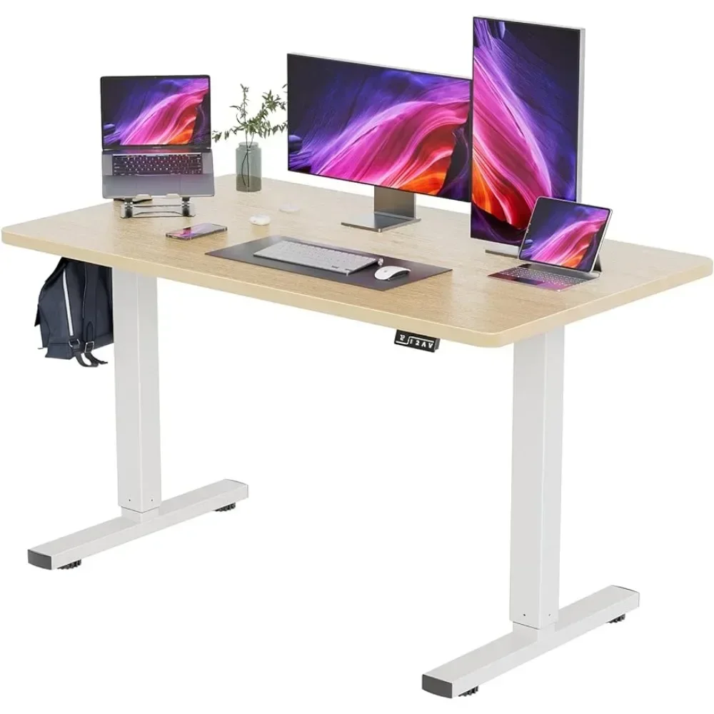 Computer Desks White Leg/Natural Top Freight Free Organizers Desk Accessories 55in Home Office Workstation Gaming 4 pcs tools drawer dividers clothes organizer organizers clothing bedroom home