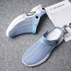 Men's Orthopedic Hollow Out Summer Slippers Sandal Mesh Shoes Sandals Diabetic Walking Boat Shoes Breathable with Arch Support 6