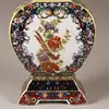 Qing Dynasty Yongzheng Enamel Colored Square Flower Bird Large Belly Flat Vase Appreciation Antique Home Ceramics Ornament ZC804 3