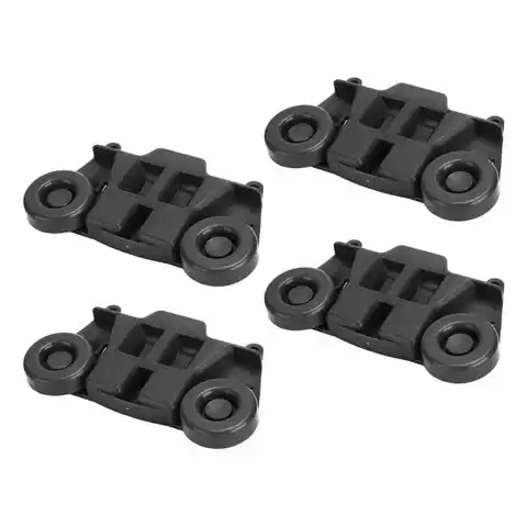 Heatproof Dishwasher Roller Rack Wheels ABS Reliable for Kitchen