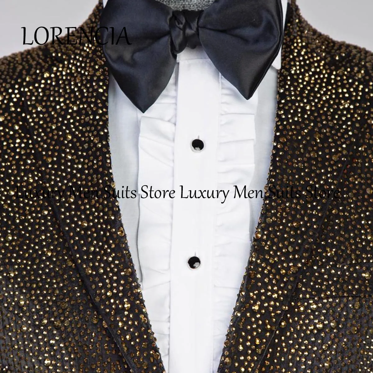 Men Tuxedos Suits Wedding Groom Dinner Party Blazers 2 Pieces Costume