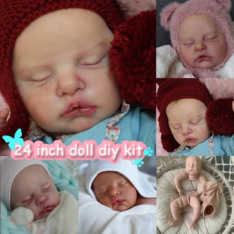21Inches Reborn Doll Kit Ruby Sleeping Baby Doll Kit Unpainted
