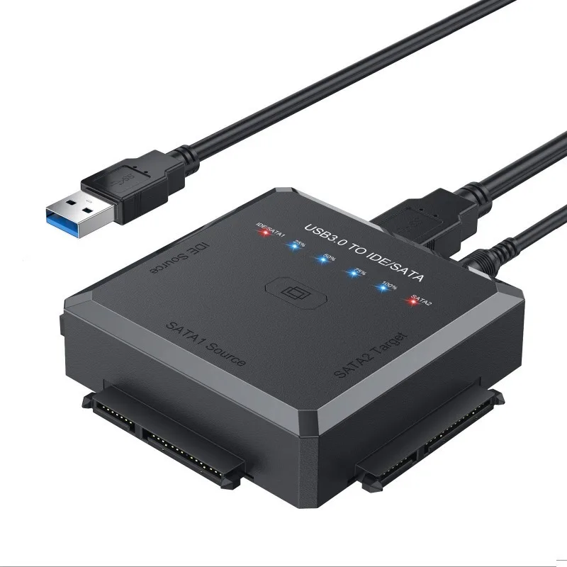 

Адаптер USB-SATA IDE 3 в 1 подходит для 3,5 2,5 HDD SSD, внешний кабель жесткого диска с поддержкой скоростной Передачи данных 6 Гбит/с