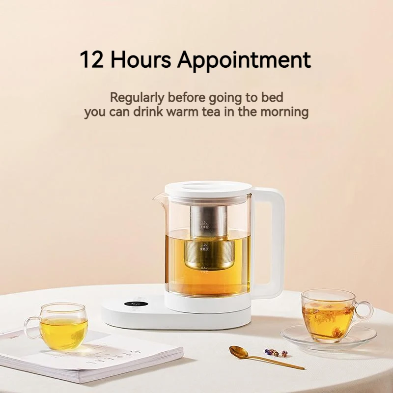 XIAOMI MIJIA Intelligence Electric Kettle Multifunctional Health Pot 1.5L Stainless Steel Tea Health Preserving Pot APP Controls 3
