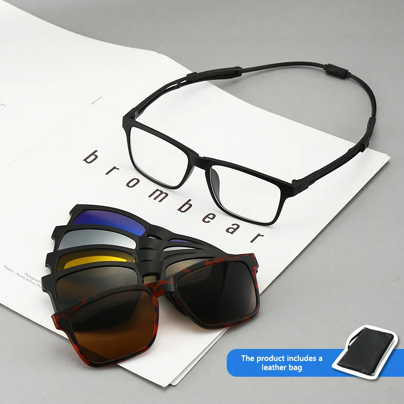 Polarisierte Nachtsichtbrille Magnetische Lesebrille Damen Herren Anti-Blaulicht Unisex Optische Korrektionsbrille Anti-Rutsch-Kette