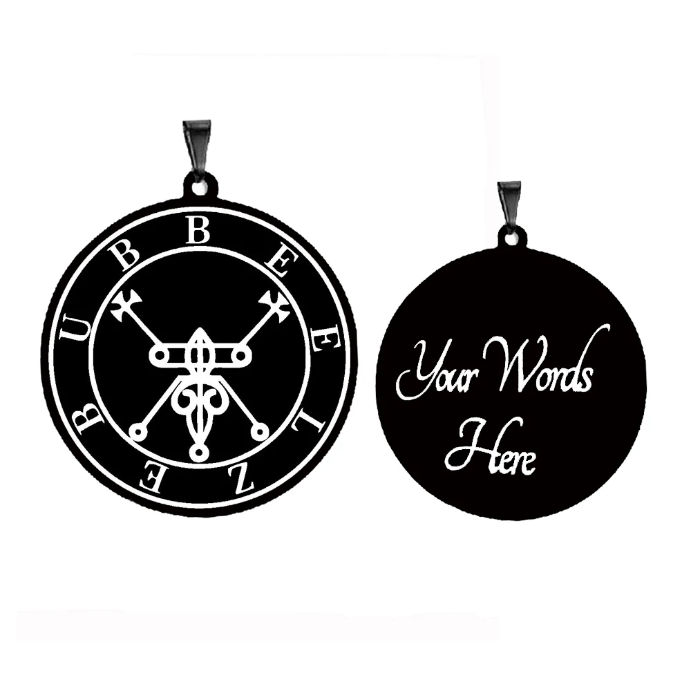 Exquisite Beelzebub Sigil Stainless Steel Pendant Necklace
