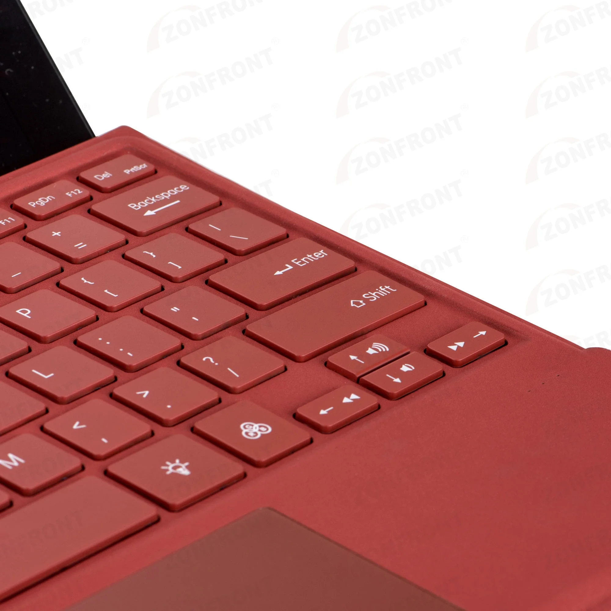 Backlit Trackpad Keyboard For Microsoft Surface Pro 3 4 5 6 7 High-Red Wireless Arabic Russian Spanish Korean Portuguese Funda
