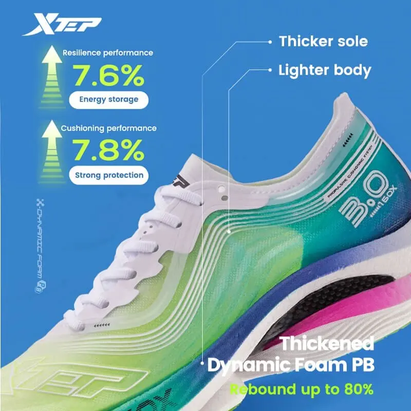 Xtep Racing 160X 3.0 Running Shoes Women Carbon Plate marathon Sports Shoes Non-Slip Cushion Sneakers 978118110136