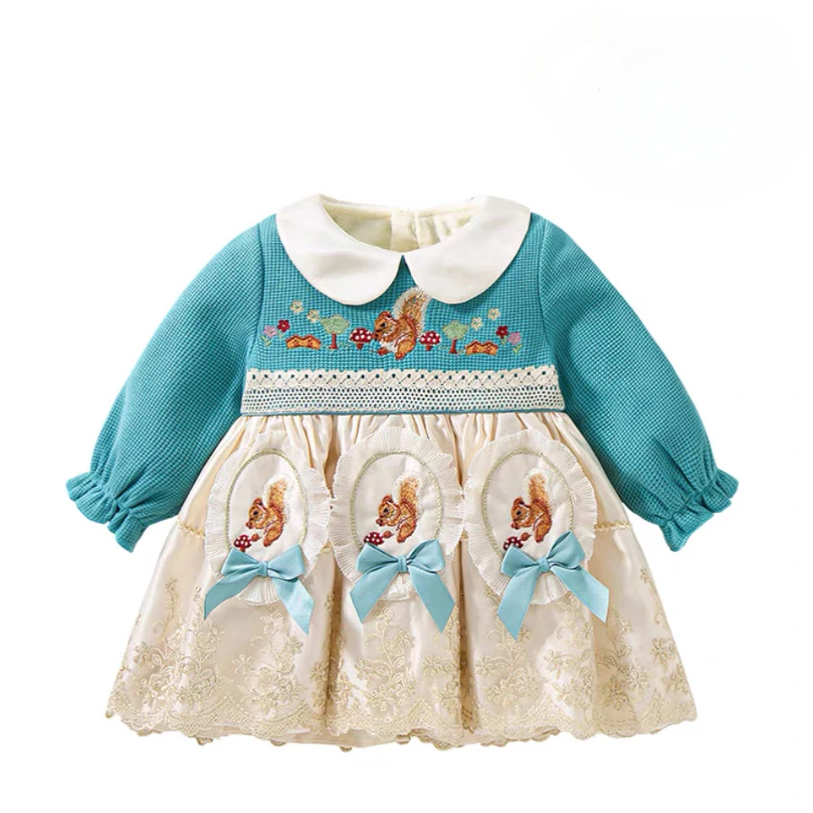 

Eid Girl Baby Lolita Girl Принцесса свадебное платье воротник Питер Пэн День Рождения вечерние платье для детей Vestidos платье для новорожденных