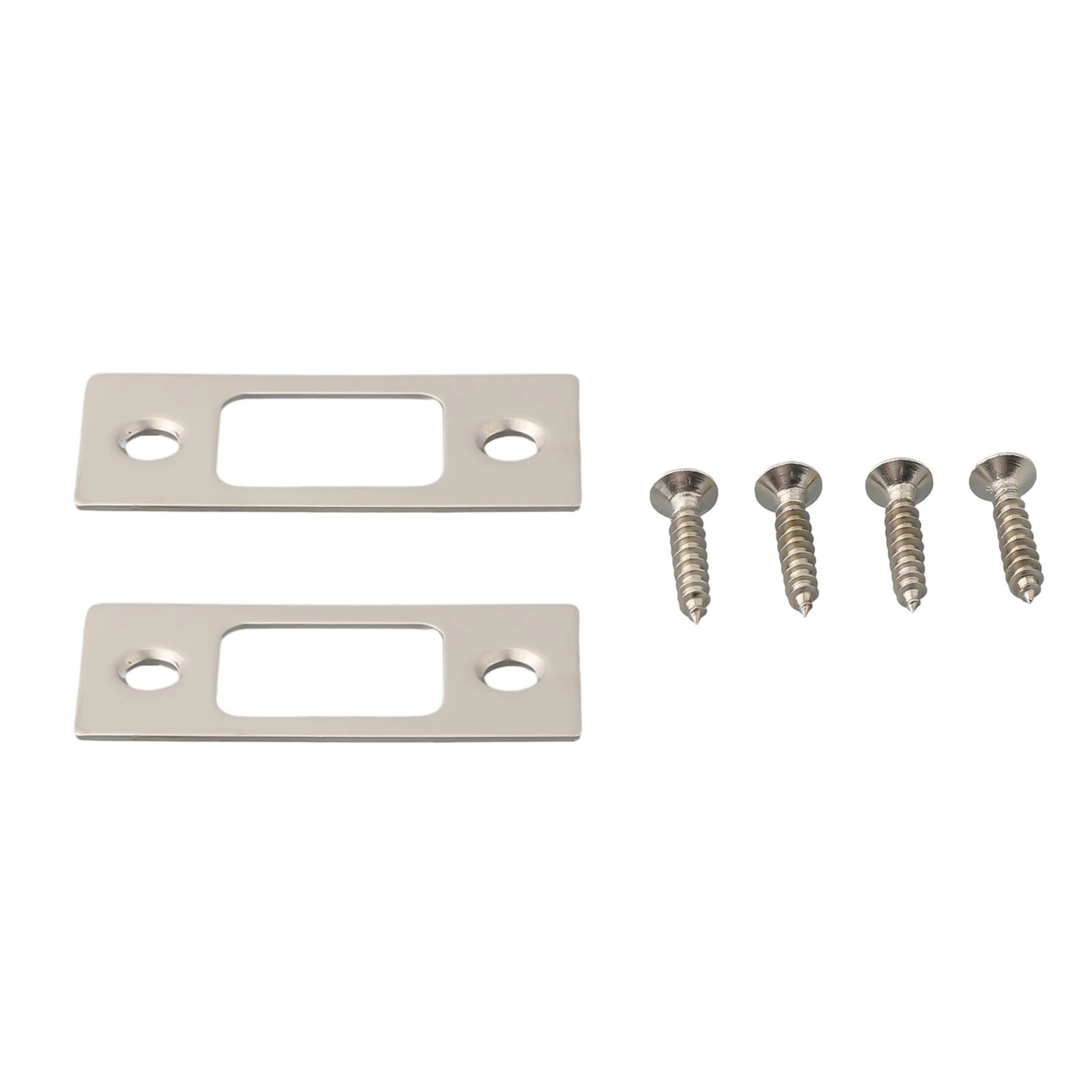 Upgrade Your Door Security Stainless Steel Strike Plate Door Backplate 2pcs Deadbolt Strike Plates for Better Protection