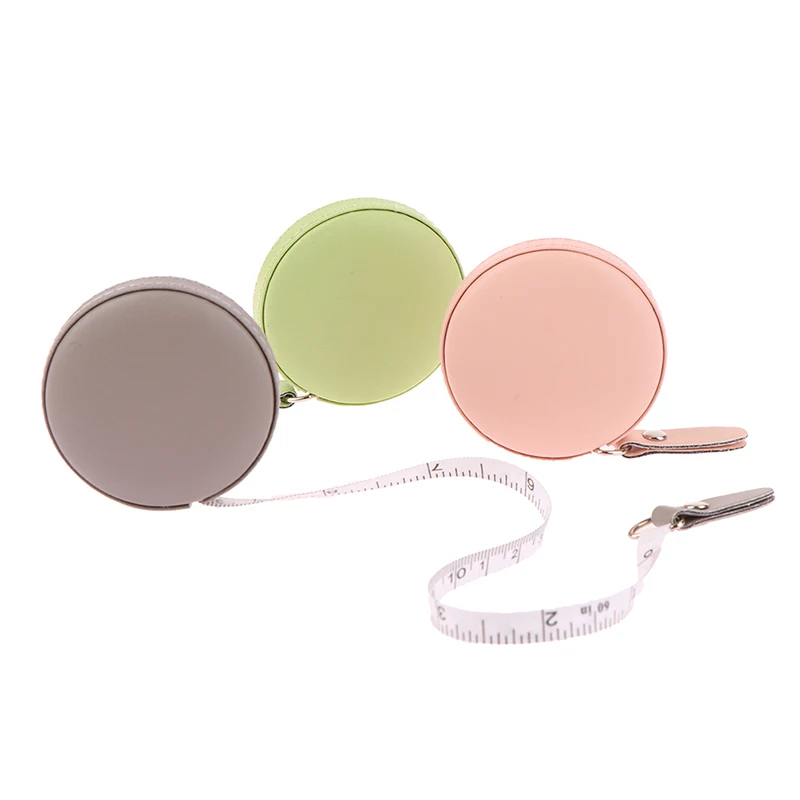 150cm Portable Children Height Ruler Centimeter Inch Roll Tape Alpaca Tape Measure Retractable Ruler Girls Gifts Leather