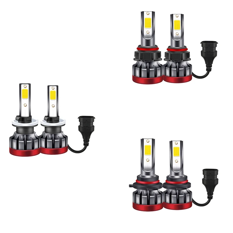 

LED Fog Lights Bulb Yellow 3000K 55W 3600 Lumens DOB Chip Extremely Bright Replacement Waterproof