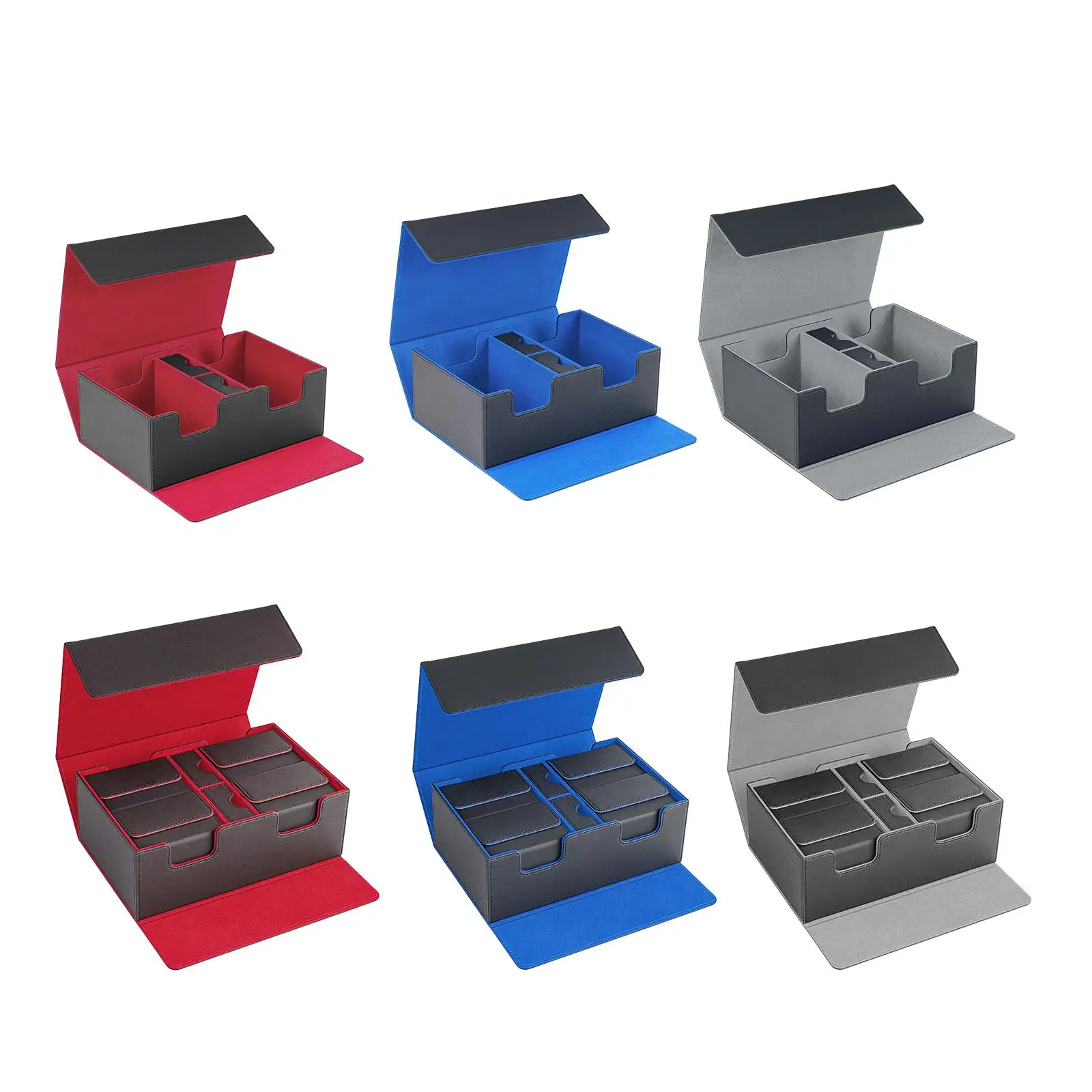 

Trading Card Deck Box Storage for 400+ Cards Card Sleeve Case for Collectible Card Trading Cards Collection Cards Album Card