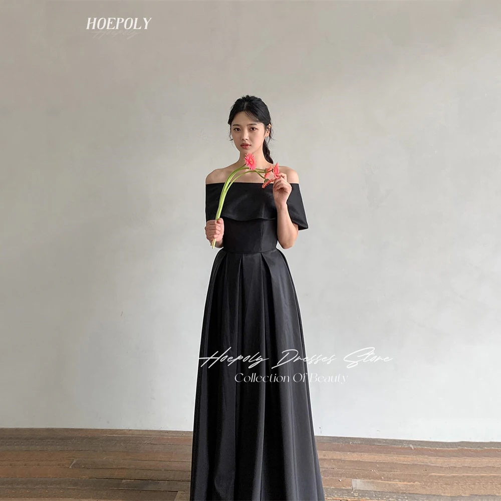 

Hoepoly A-Line Strapless Neckline Prom Dress Floor -Length With Sleeveless Evening Summer Party Dress For Women2023