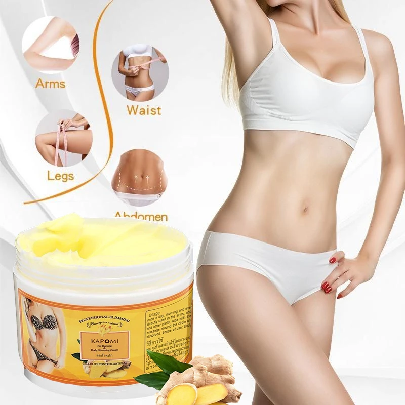 Hot Turmeric Slimming Cream Body Abdomen Fat Burning Weight Loss Anti-Cellulite Slimming Cream Body Shaping Ma_voghion.com