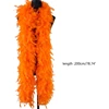 Feather Boa Plush Feather Trim Stripe Shawl for Wedding Dress Clothes Decors 5