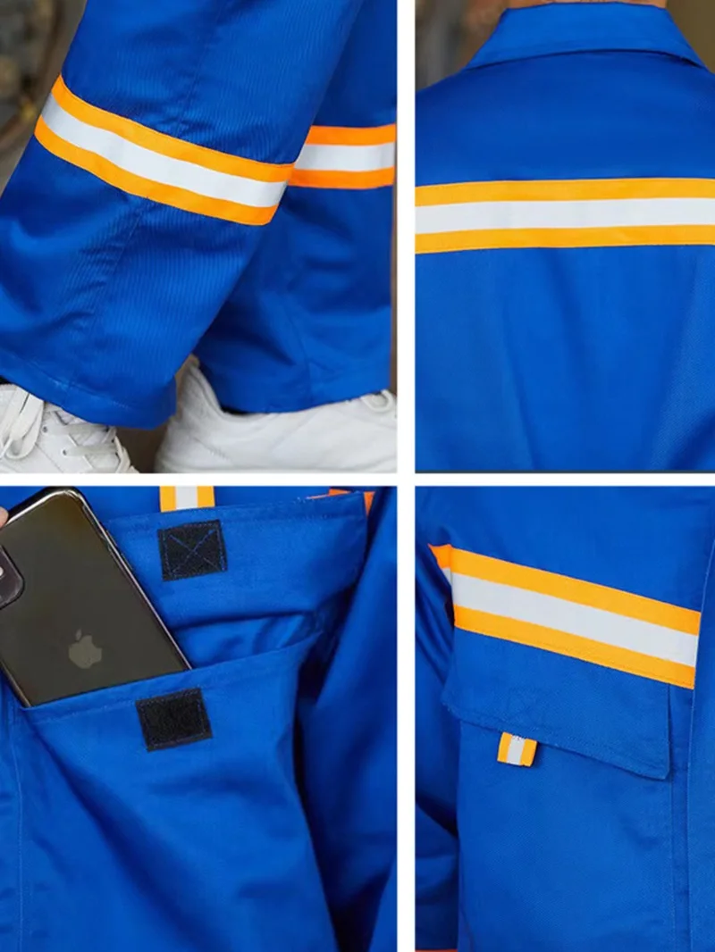 Ropa de trabajo con rayas reflectantes para hombres, trajes de