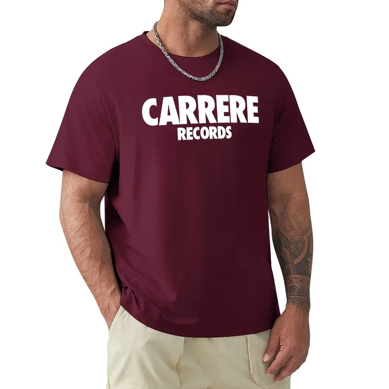 

CARRERE RECORDS T-Shirt hippie clothes aesthetic clothes t shirts for men cotton