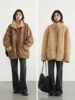 CHIC VEN Women's Jackets Thick Warm Solid Suede Reversible Jacket Motorcycle Outer Coat Loose Female Overcoat Winter Autumn 2023 3