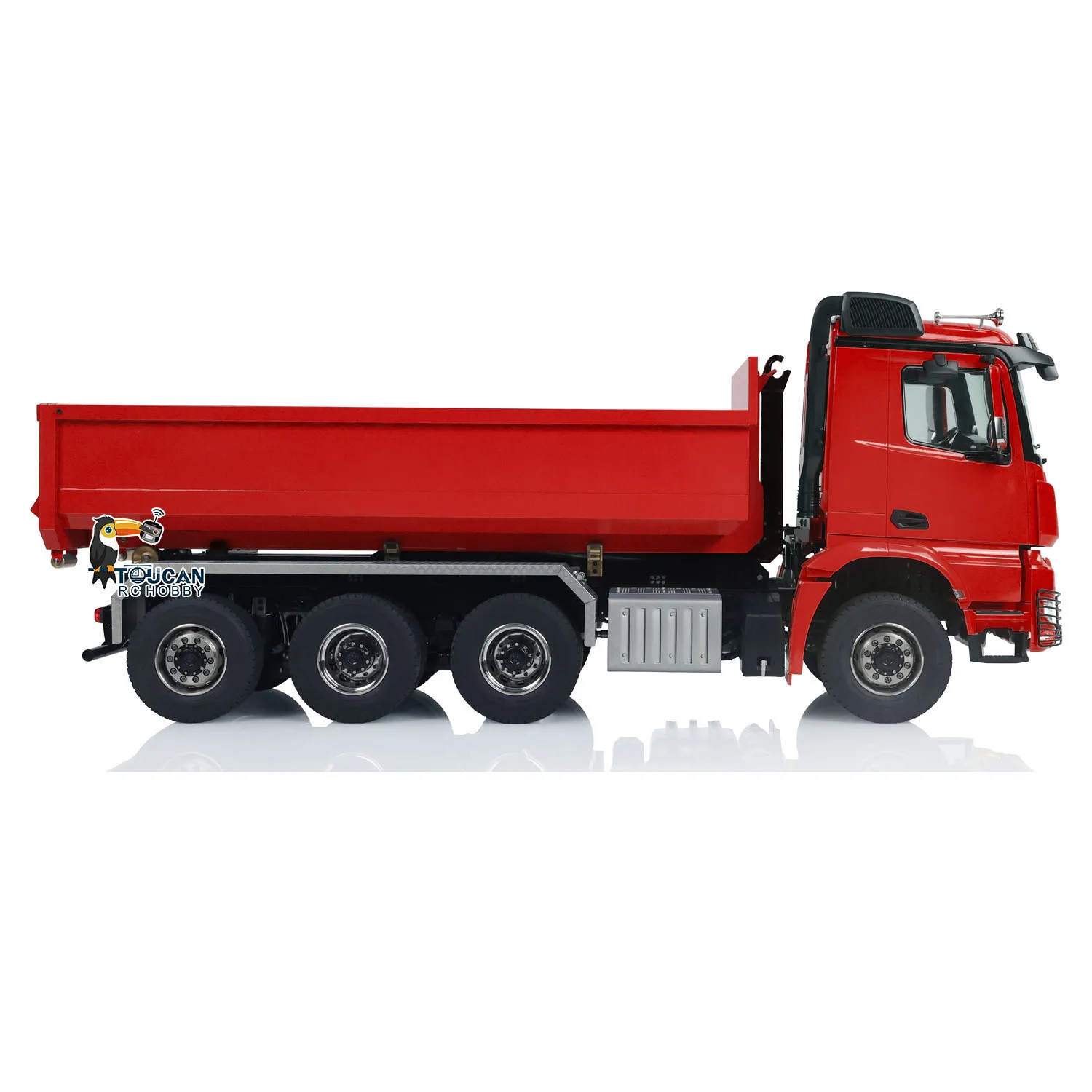 Gifts 1/14 RC Hydraulic 8x8 Roll On Off Full Dump Truck Remote Control Finished Dumper Car Sound Light Toy Tipper Model TH23682 4