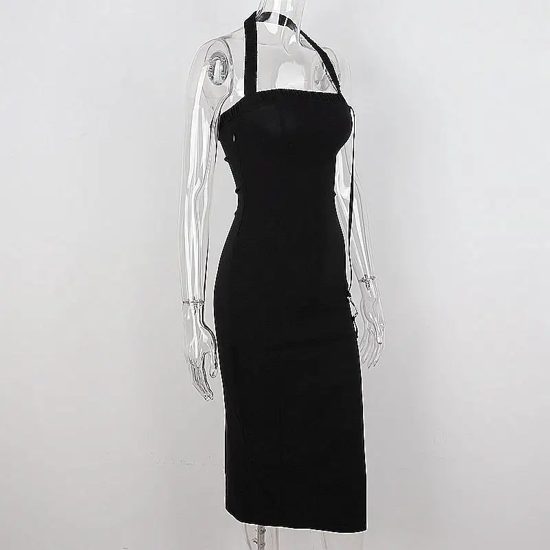 Sexy sem Costas Vestido para as Mulheres Verão sem Mangas Vestidos de Verão Artsuhalter Fenda Midi Clube Festa Elegante Roupas 3 Computers & Electronics