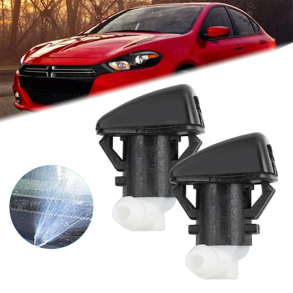 

For Dodge Dart 2 Pcs Washer Nozzles Household Left Wiper Replacement Windshield Durable High Quality Equipment